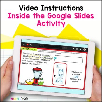 2 Digit Addition with Regrouping #4 - Google Slides - Mixed Practice, image 2