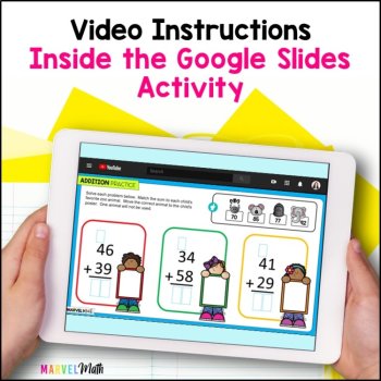 2 Digit Addition with Regrouping #2 - Google Slides - Digital Math Activities, image 2