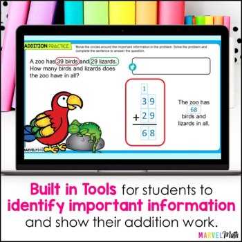 2 Digit Addition with Regrouping #2 - Google Slides - Digital Math Activities, image 4