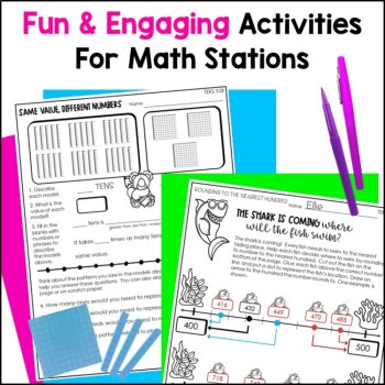 3rd Grade Place Value Unit TEKS - Place Value Games, Notebook, Chart, & More, image 4