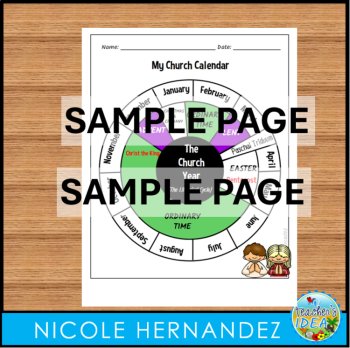 Liturgical Year Liturgical Cycle Worksheets, image 2