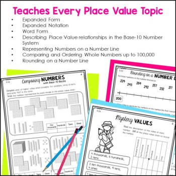 3rd Grade Place Value TEKS Notebook, image 3