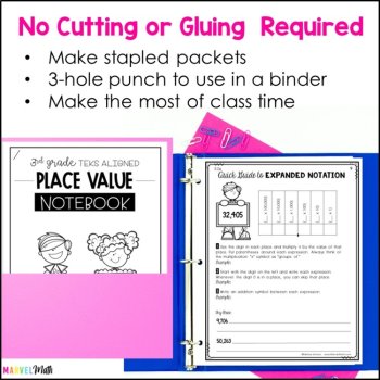 3rd Grade Place Value TEKS Notebook, image 4