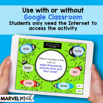 3rd and 4th Grade Digital Place Value Games Bundle, image 3