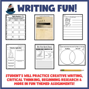 History Smashers: The Titanic: Vocab, Comprehension, Games, Activities, Writing, image 3