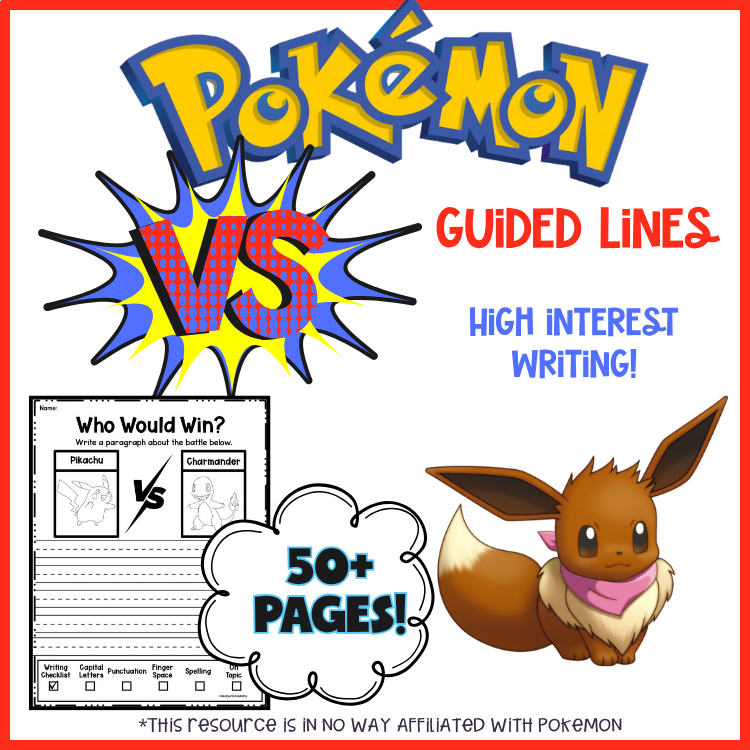 Opinion Writing: Pokémon Versus, A Fun Print & Go Creative Writing Assignment