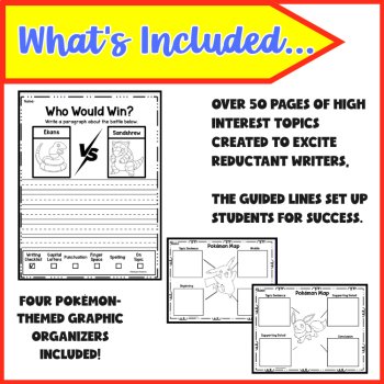Opinion Writing: Pokémon Versus, A Fun Print & Go Creative Writing Assignment, image 2