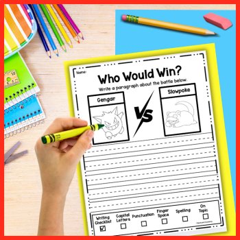Opinion Writing: Pokémon Versus, A Fun Print & Go Creative Writing Assignment, image 4