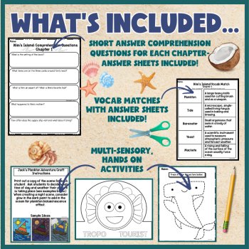 Nim's Island Multi-Sensory Book Companion: Vocab, Clay, Art, Writing, Spelling, image 2