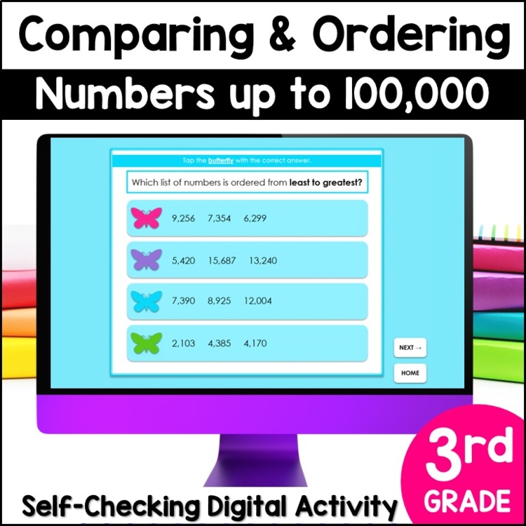 Digital Game - Comparing and Ordering Numbers - Digital Math Station