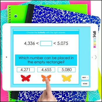 Digital Game - Comparing and Ordering Numbers - Digital Math Station, image 2