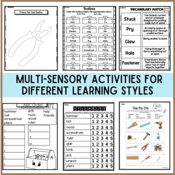 The Fix Its: Nail Needs Help Multi-Sensory Book Companion: Fine motor, ELA, Math, image 2