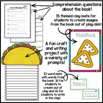 Taco Falls Apart Multi-Sensory Book Companion: Writing, Games, SEL, Spelling, image 3