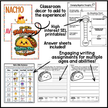 Taco Falls Apart Multi-Sensory Book Companion: Writing, Games, SEL, Spelling, image 4