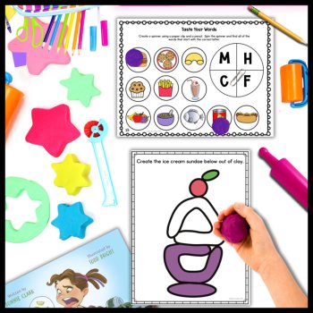 Taste Your Words Multi-Sensory Companion: Clay Mats, Crowns, Trace, Color, Decor, image 4