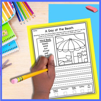 Trace a Scene, Write a Story: Dyslexia & Dysgraphia Scaffolded Learning!, image 4