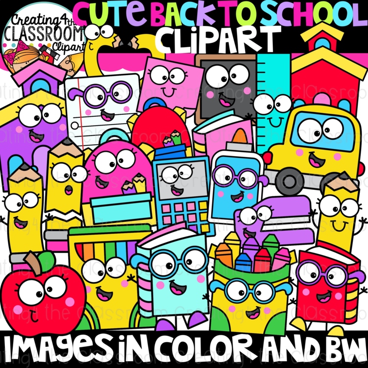 Cute Back to School Clipart {Back to School Clipart}
