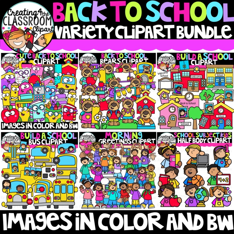 Back to School Clipart Bundle {School Clipart}