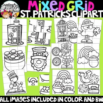 St Patricks Day Puzzle Clipart: Mystery Picture Clipart, image 3