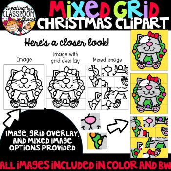 Christmas Puzzle Clipart: Mystery Picture Clipart, image 2