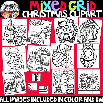 Christmas Puzzle Clipart: Mystery Picture Clipart, image 3