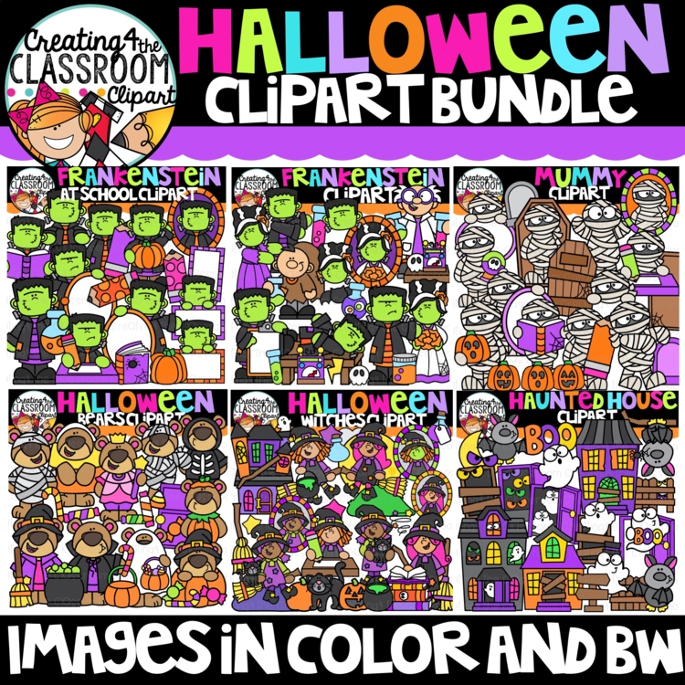 Halloween Clipart Mega Bundle| Halloween clipart for activities