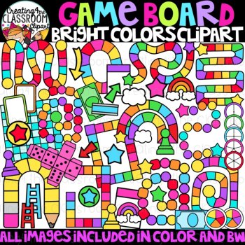Game board Clipart Bundle {Game board Clipart}, image 2