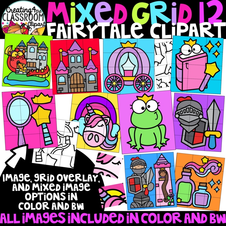 Fairy tale Puzzle Clipart: Mystery Picture Clipart