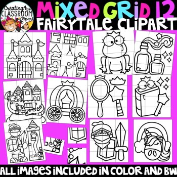 Fairy tale Puzzle Clipart: Mystery Picture Clipart, image 2