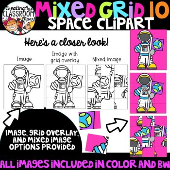 Space Puzzle Clipart: Mystery Picture Clipart, image 2