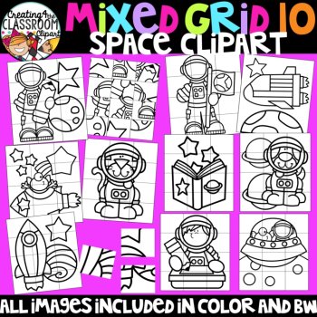 Space Puzzle Clipart: Mystery Picture Clipart, image 3