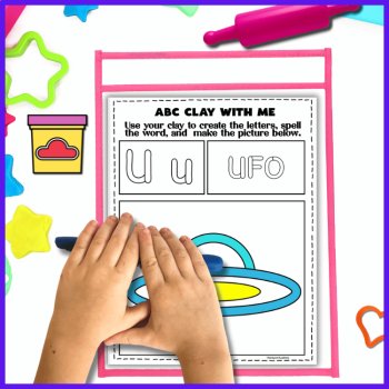 ABC Clay Letters, Words & Picture Mats: 2 Mats Per Letter with Multi-Sensory Fun, image 4