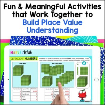 3rd Grade - 4th Grade Place Value Google Classroom Bundle, image 2