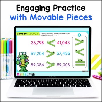 3rd Grade - 4th Grade Place Value Google Classroom Bundle, image 3