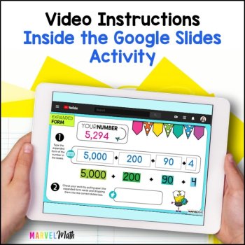 3rd Grade - 4th Grade Place Value Google Classroom Bundle, image 4