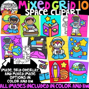 Mixed Grid Puzzles 2 Clipart Bundle {Puzzle Clipart}, image 3