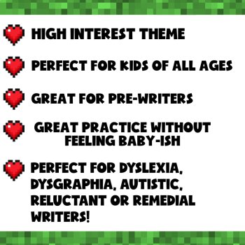 Minecraft Fine Motor Fun Pack: Pencil Control, Patterns, Cutting, Pasting & More, image 3