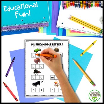 Read, Write, & Spell: Minecraft Themed Worksheets & Puzzle Cards, image 4