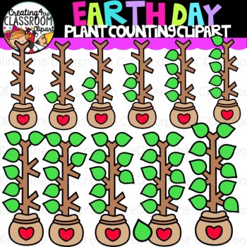 Earth Day Counting Clipart Bundle {Earth Day Clipart}, image 4