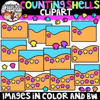 Summer Counting Clipart Bundle {Summer Clipart}, image 3