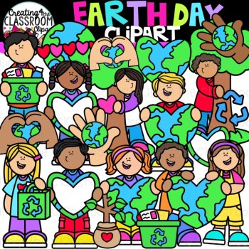Earth Day Clipart Bundle {Earth Day Clipart for crafts and activities}, image 2