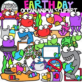 Earth Day Clipart Bundle {Earth Day Clipart for crafts and activities}, image 3