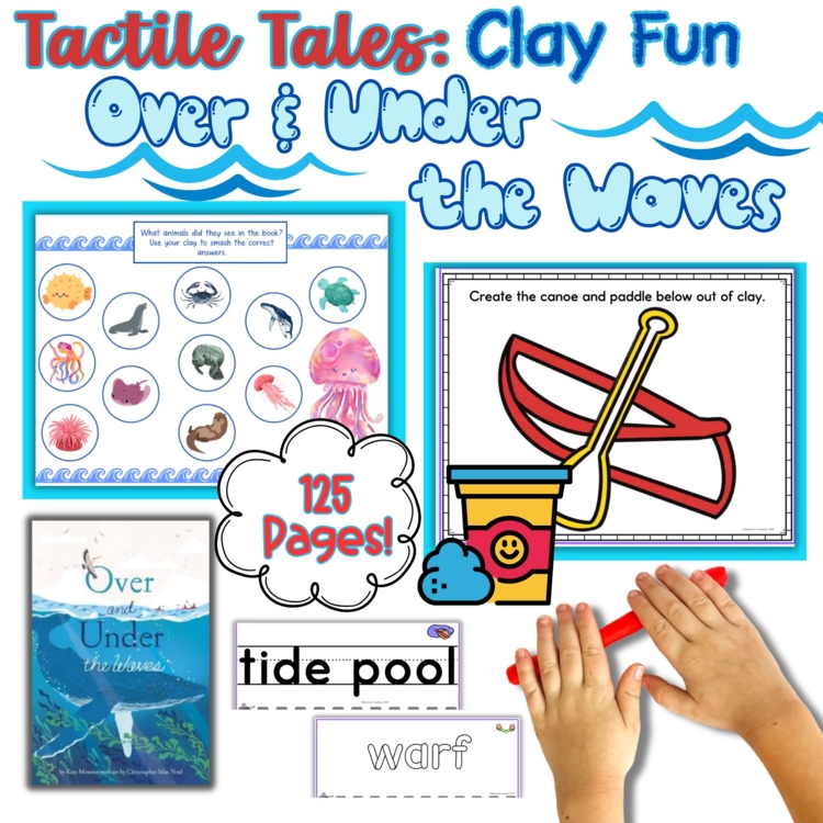 Over and Under the Waves by Kate Messner Play-Doh Clay Mats: Multi-Sensory Fun!