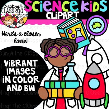 Science Clipart Kids {S.T.E.M. Clipart}, image 2