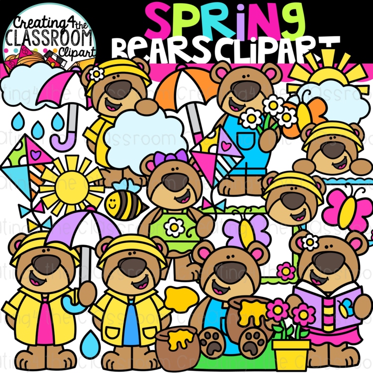 Bear Clipart {Spring Clipart}