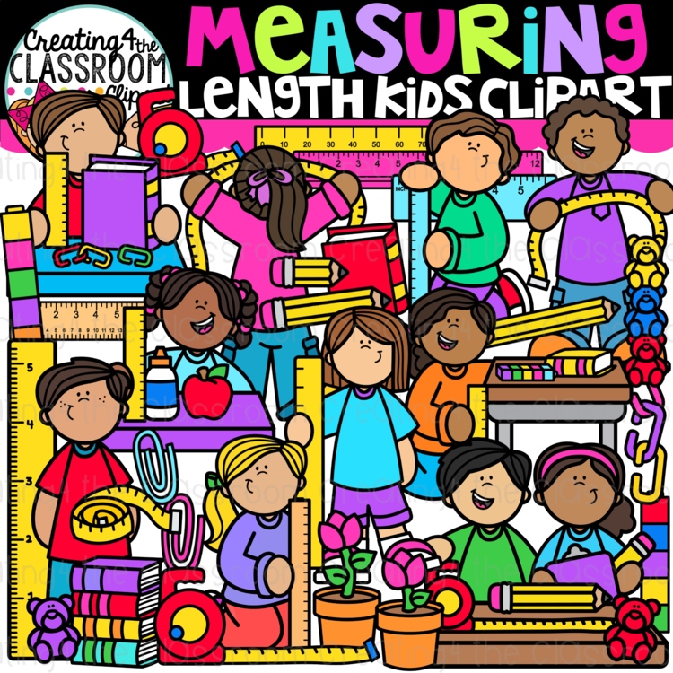 Height and Length Measurement Math Clipart Kids {Height and Length Clipart}