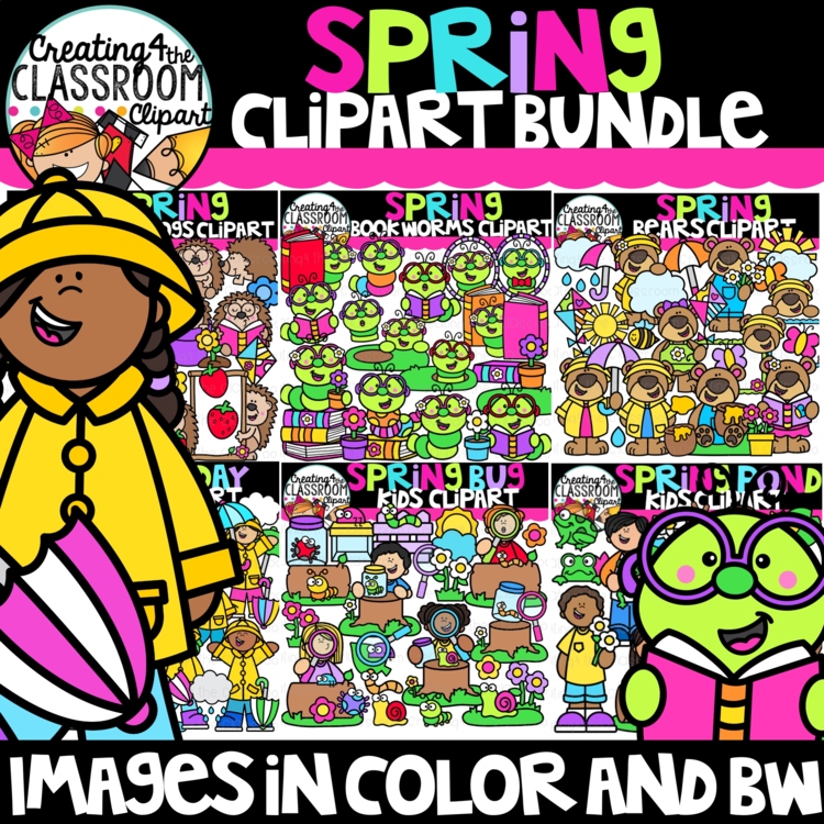 Spring Clipart Bundle {Spring Clipart Commercial Use}