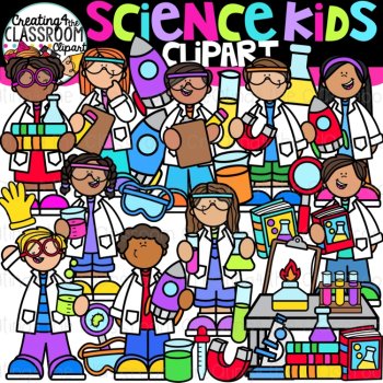 Science Clipart Kids Mega Bundle | STEM Clipart for Commercial Use, image 2