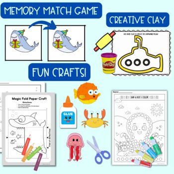 Clark the Shark Expansion Book Companion Activities, Coloring and Games, image 4