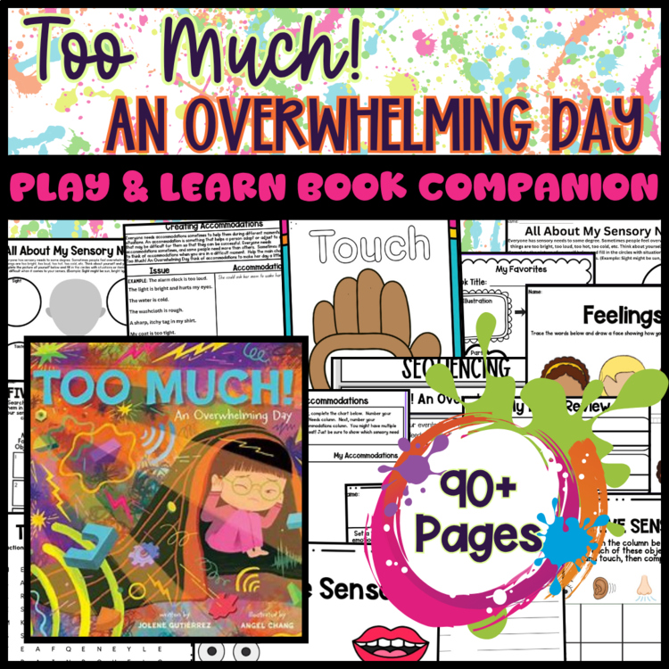 Too Much! An Overwhelming Day Book Companion Sensory Expansion Activities